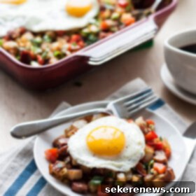 Smoky Kielbasa and Potato Morning Skillet 9 Potato Keilbasa Breakfast Hash