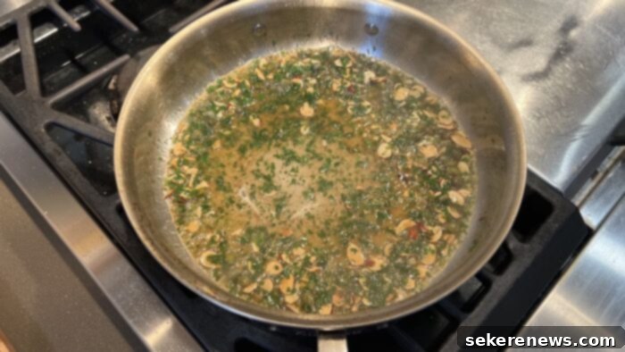 Brown Butter Almond Trout 10 Capers, parsley, and lemon juice added to the brown butter almond sauce.