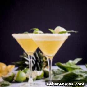 Aromatic Pineapple Basil Rum Fizz 7 Pineapple Basil Rum Fizz