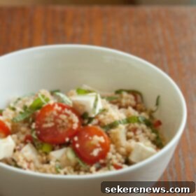 Vibrant Summer Couscous 6 Summer Couscous Salad in Bowl