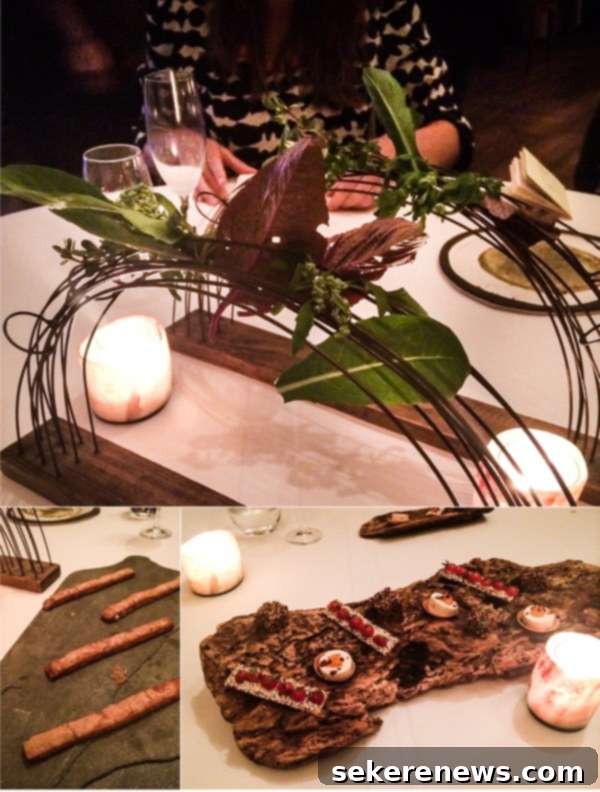 More small, artistic dishes at Blue Hill Stone Barns