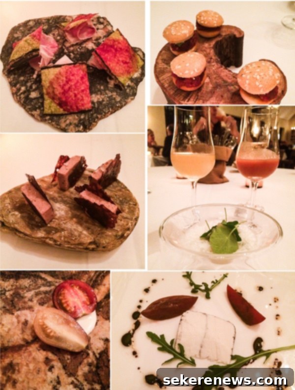 Assortment of innovative small plates