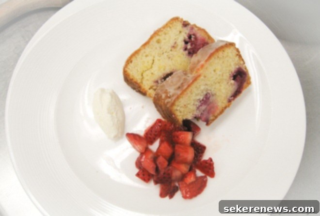 Day 48: Succulent Trout Paupiettes, Creamy Butternut Squash Soup, and Luscious Berry Cake 6 Berry Citrus Cake Plated