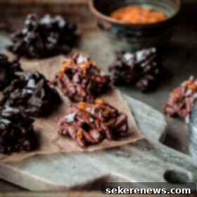 Homemade Salted Caramel Chocolate Rochers 7 Milk and Dark Chocolate Rochers with Caramel Sugar and Sea Salt