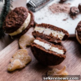 Spiced Gingerbread Eggnog Ice Cream Sandwiches 8 Gingerbread and Eggnog Ice Cream Cookie Sandwiches