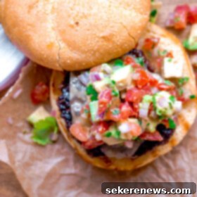 Southwest Burger Fiesta: Pepper Jack & Avocado Delight 10 Southwest Burgers with Pepper Jack Cheese and Avocado Salsa