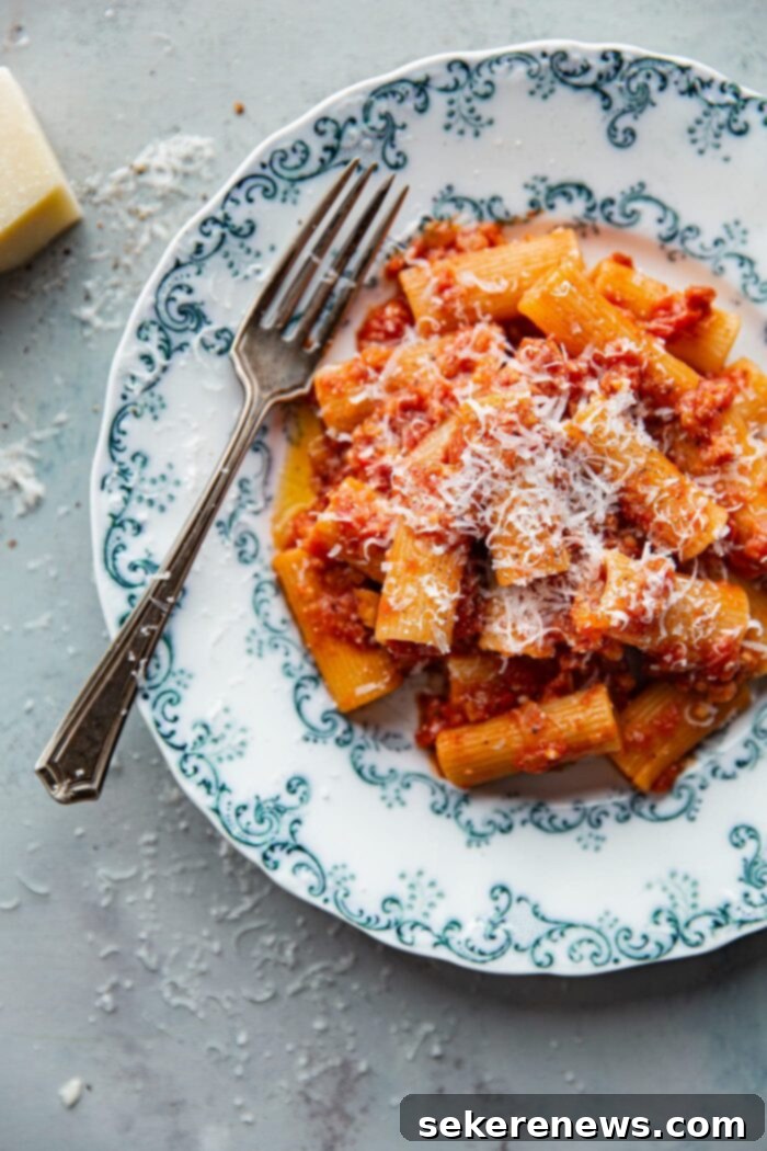 Classic Amatriciana Pasta 3 Rigatoni All Amatriciana