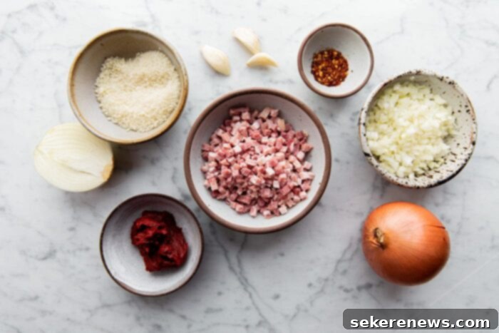 Classic Amatriciana Pasta 4 Amatriciana Sauce Ingredients