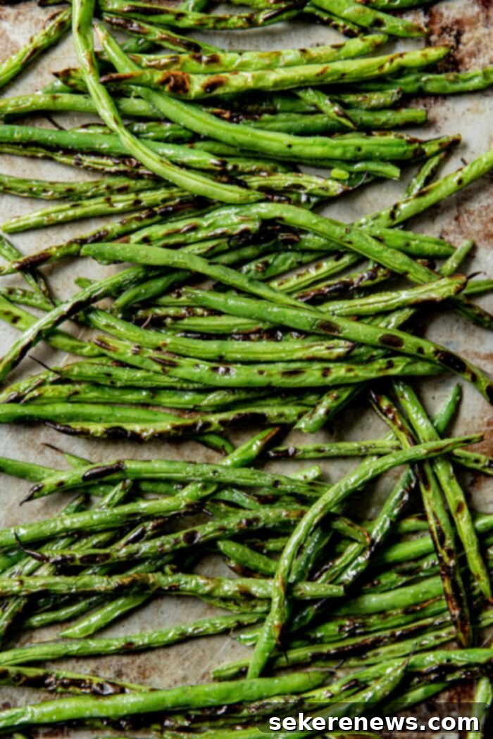 Blistered Snap Beans with Zesty Cilantro Dressing 6 Charred Green Beans