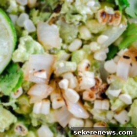 Smoky Corn & Poblano Guacamole 6 Grilled Corn and Poblano Guacamole
