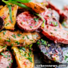 Golden Roasted Fingerling Potatoes with Tarragon Shallot Butter 2 Roasted Fingerling Potatoes with Tarragon-Shallot Butter. This addictive side dish can be prepared in less than 30 minutes!