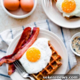Everything Bagel Breakfast Waffles 6 Everything Bagel Breakfast Waffles