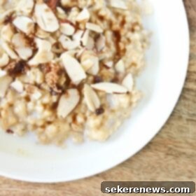 Creamy Vanilla Almond Steel Cut Oats 3 Vanilla Rice Cooker Almond Steel Cut Oats
