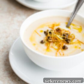 Easy Cauliflower Potato Soup 7 Simple Cauliflower Soup with Frizzled Leeks and Capers