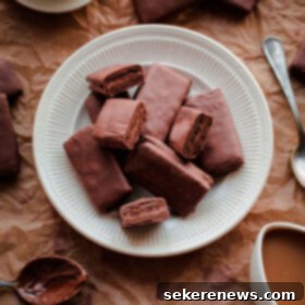 DIY Tim Tams 2 Homemade Tim Tams. Chocolate cookies filled with malt chocolate buttercream and dipped in milk chocolate!