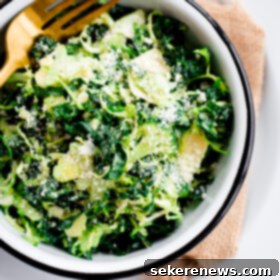 Shaved Greens Salad with Truffle Parmesan 6 Brussels Sprout, Kale, and Broccoli Salad with Truffle Parmesan Dressing. Hearty and filling!