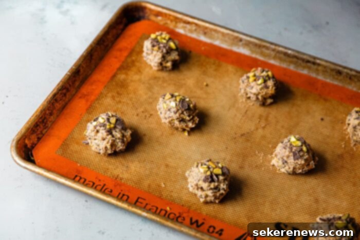 Orange Pistachio Chocolate Chip Cookies 7 Orange Pistachio Dark Chocolate Chunk Cookie Dough Scoops