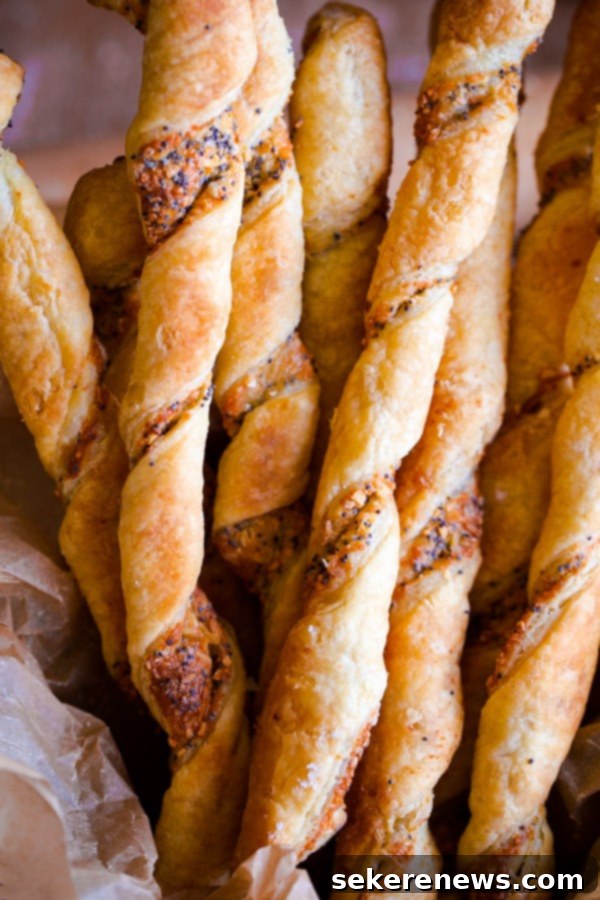 Whip Up These 10 Last-Minute Thanksgiving Appetizers 5 Homemade Cheese Twists - flaky, savory, and perfect for Thanksgiving appetizers.