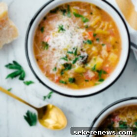 Hearty Slow Cooker Winter Vegetable and Red Lentil Soup 4 Slow Cooker Winter Minestrone Soup with Red Lentils. An easy vegetarian soup for winter!