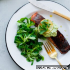 Chili Brown Sugar Salmon with Avocado Crema 2 Brown Sugar and Chili Rubbed Salmon with Avocado Crema