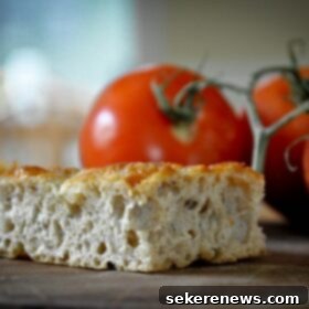 Effortless Cheesy Whole Grain Focaccia 8 Cheesy Whole Wheat No-Knead Focaccia Bread - A delightful and simple homemade bread.