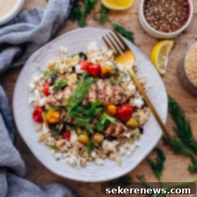 Za'atar Grilled Chicken Bulgur Bowls with Tahini Sauce 10 Za'atar Grilled Chicken Bulgur Bowls with Tahini Sauce