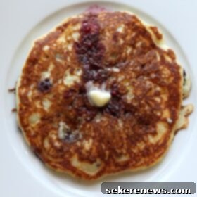 Berry Quinoa Power Cakes 5 Blueberry Quinoa Pancakes