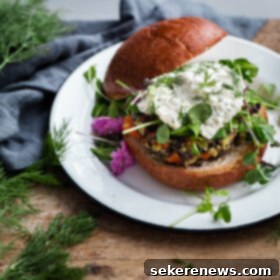 Wholesome Wild Rice Burgers with Creamy Herbed Ricotta 10 Wild Rice Veggie Burgers with Herbed Ricotta - hearty vegan veggie burger recipe made with wild rice and vegetables!