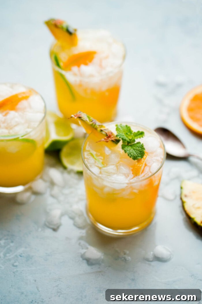 Tropical Ginger Zinger 2 Pineapple Punch with Ginger Beer