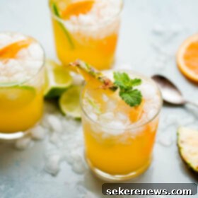 Tropical Ginger Zinger 7 Pineapple Punch with Ginger Beer