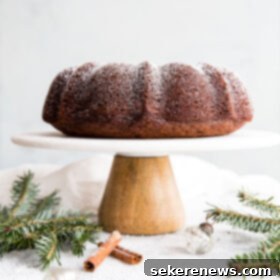 Holiday Gingerbread Bundt with Velvety Eggnog Cream 8 Delicious Gingerbread Bundt Cake with Eggnog Whipped Cream