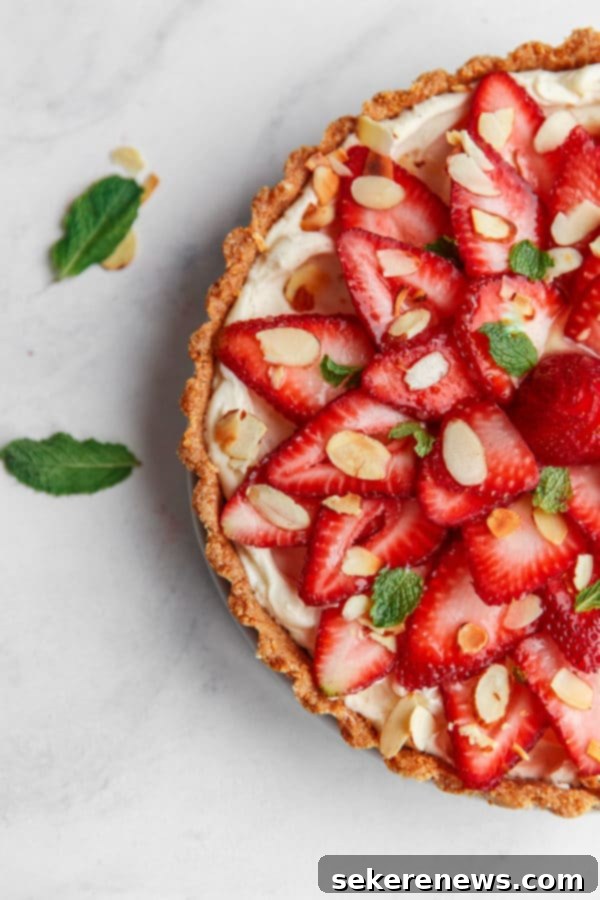 Strawberry Mascarpone Tart 3 No Bake Strawberry Mascarpone Tart