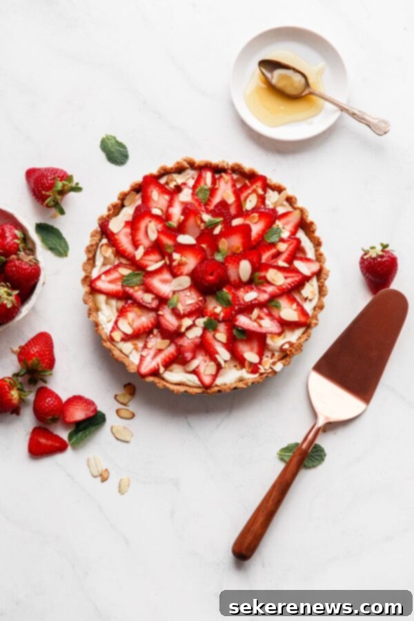 Strawberry Mascarpone Tart 9 How to Make a No Bake Strawberry Tart