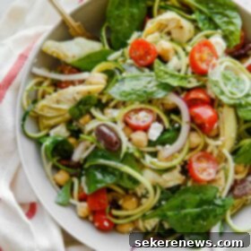 Vibrant Mediterranean Zucchini Pasta Salad 2 Mediterranean Zucchini Pasta Salad