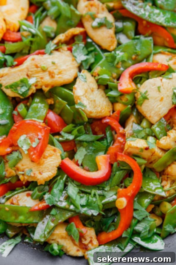 Easy Chicken Snow Pea Stir Fry 