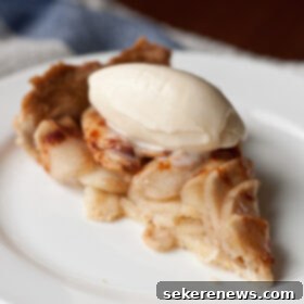 Homestyle French Apple Tart 6 Slice of Rustic French Apple Tart with Ice Cream