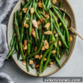 Golden Toasted Almond Green Beans 4 Green Beans Almondine