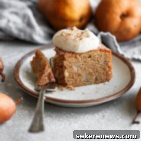 Fragrant Pear Almond Spice Cake 4 Spiced Almond Pear Cake