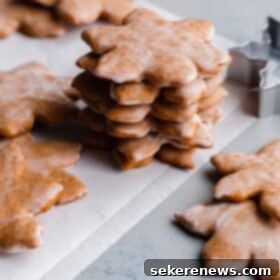 Spiced Holiday Honeycakes 8 Stacked Lebkuchen Cookies, glazed and ready