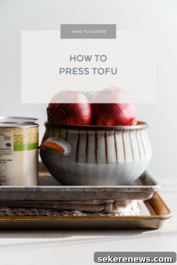 Crispy Tofu Secrets Pressing Revealed 2 How to Press Tofu Guide - Simple DIY Method