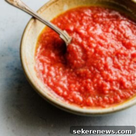Perfect Homemade Pizza Sauce 10 Homemade Pizza Sauce in Bowl with Spoon