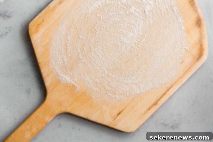 Perfect Sourdough Pizza Dough 20 Flour and Semolina Dusted Pizza Peel