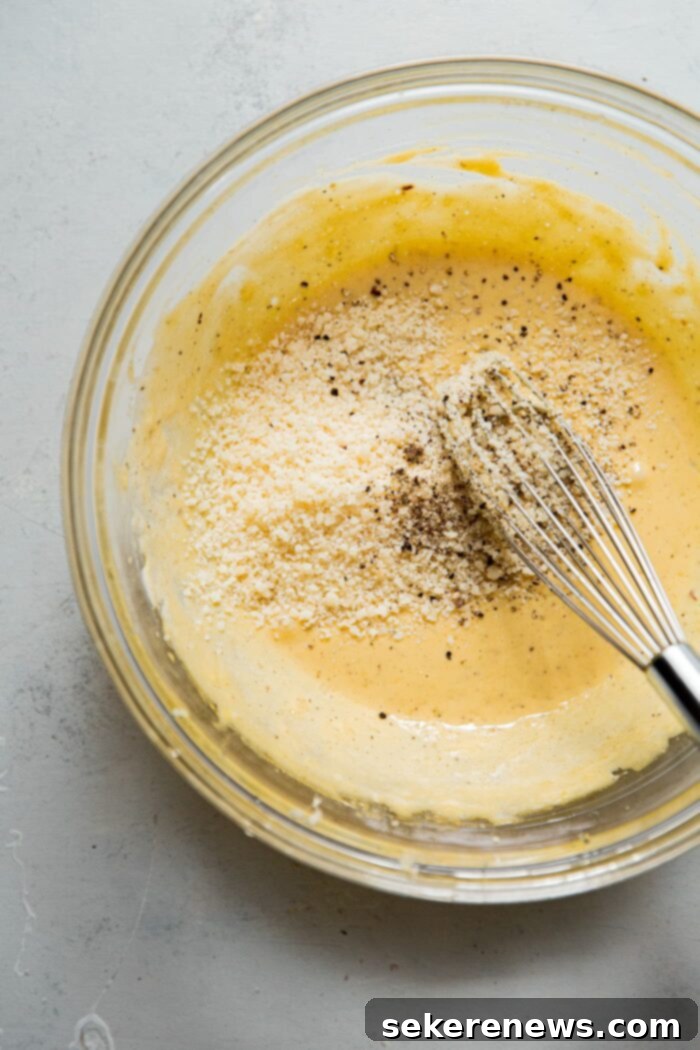 Caesar Salad Dressing Two Ways 4 Caesar Salad Dressing in Bowl
