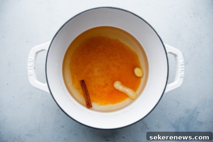 Golden Poached Quince 6 Quince Poaching Liquid