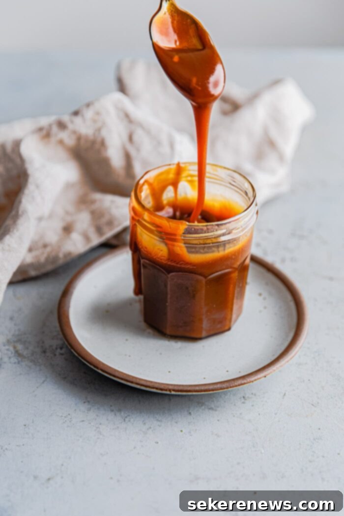 Artisan Salted Bourbon Caramel Sauce 8 Salted Bourbon Caramel Sauce in a jar, ready to serve or gift