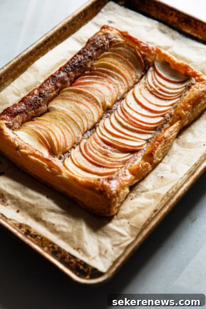 Golden Apple Puff Pastry Tart 5 How to Make Puff Pastry Apple Tart