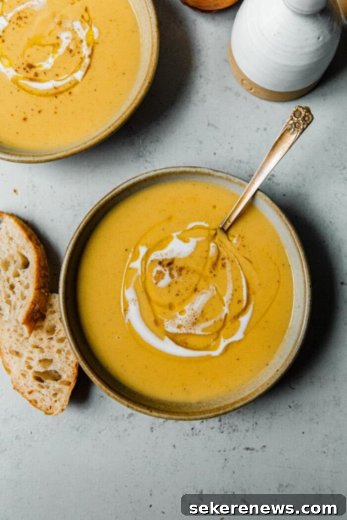 Golden Roasted Sweet Potato and Acorn Squash Soup 6 Roasted Acorn Squash Sweet Potato Soup