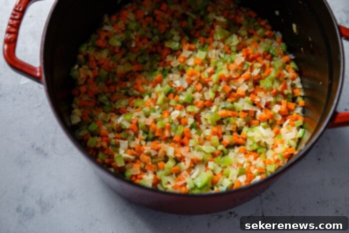 Marcella Hazan's Classic Bolognese 6 Step-by-step: Sautéing vegetables and browning ground beef for Bolognese