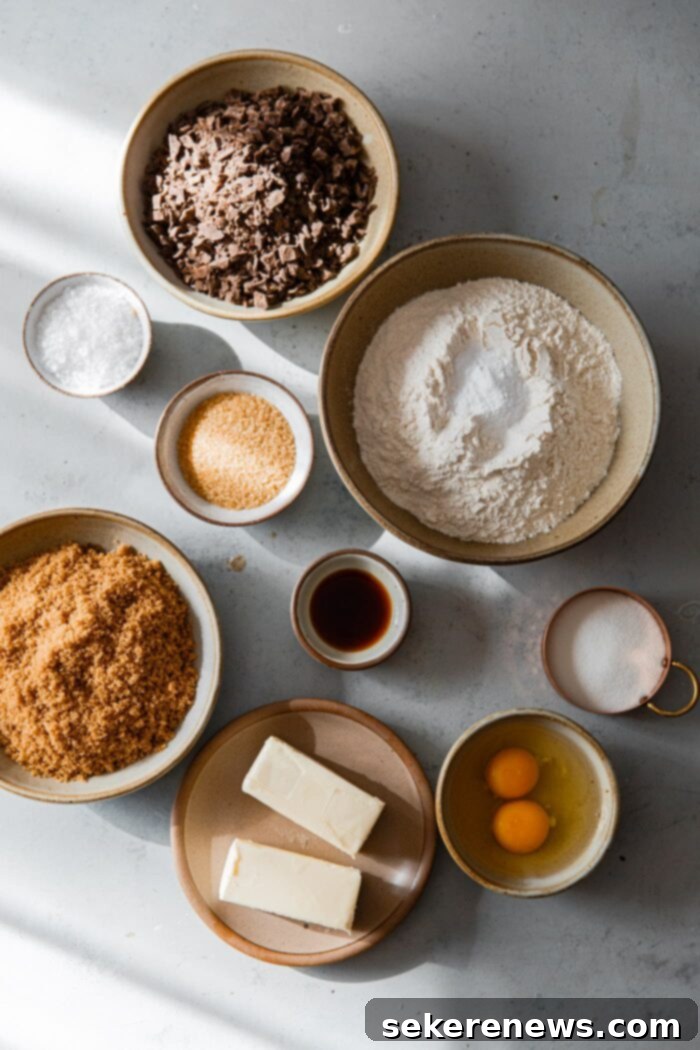Signature Chocolate Chunk Cookies 5 Chocolate Chunk Cookie Ingredients