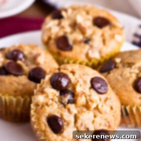 Golden Banana Chip Muffins 7 Banana Chip Muffins
